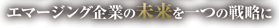 エマージング企業の未来を一つの戦略に