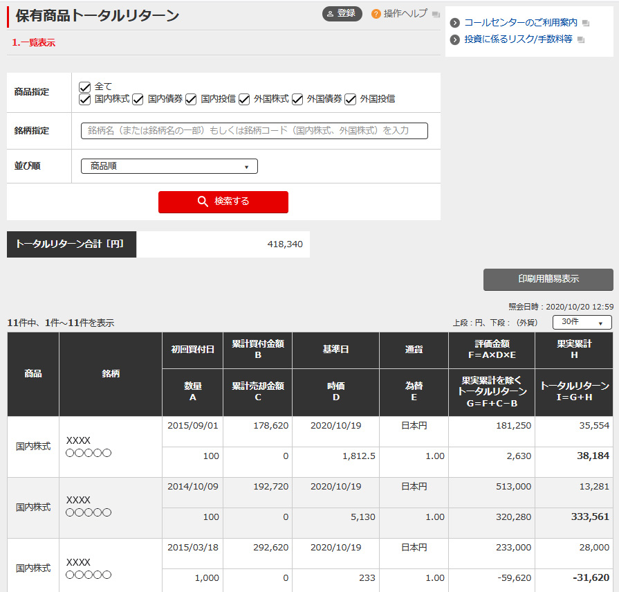 トータルリターン インターネットトレード 三菱ufjモルガン スタンレー証券株式会社 トータルリターン インターネットトレード 三菱ufjモルガン スタンレー証券株式会社